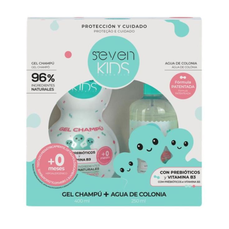 seven kids kit colonia + leche corporal