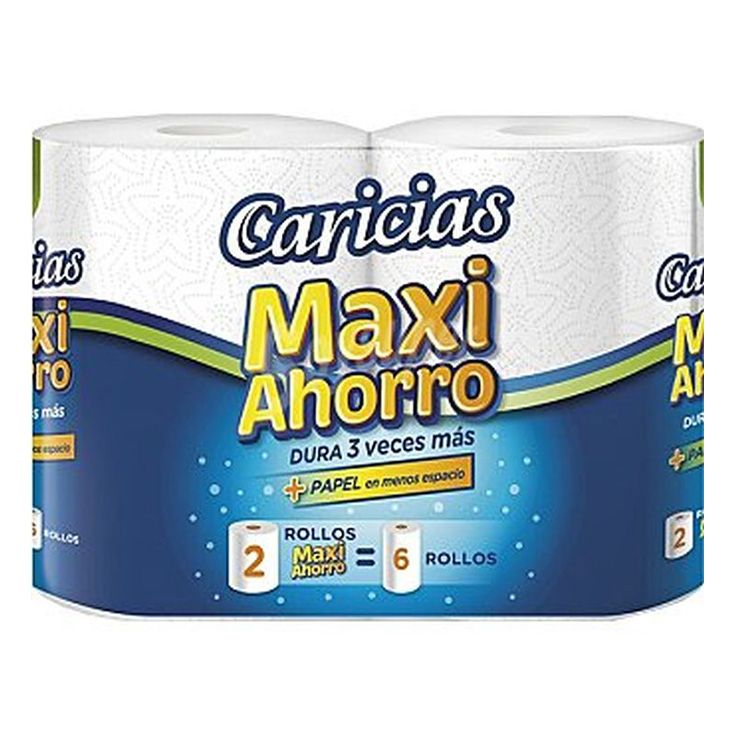 caricias rollo cocina maxi ahorro 2 rollos