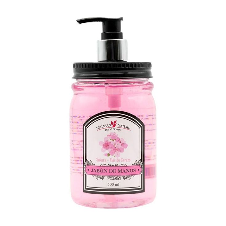 becasan jabon de manos flor de cerezo 500ml