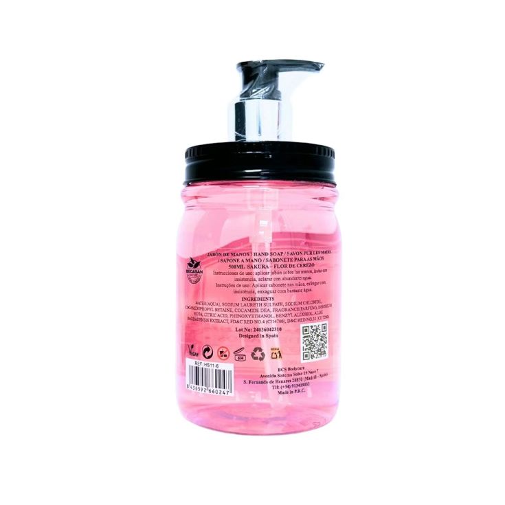 becasan jabon de manos flor de cerezo 500ml