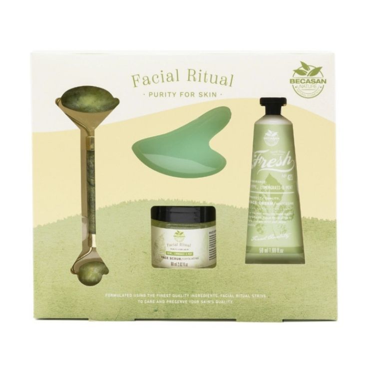 becasan set facial ritual tomillo, lemongrass y menta