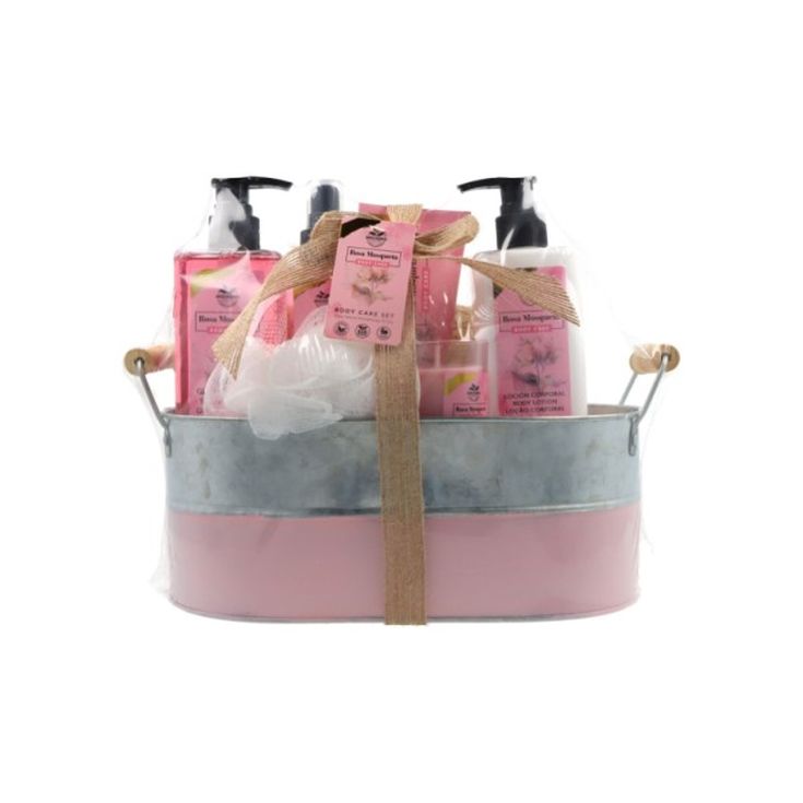 cesta de metal botanical bloom