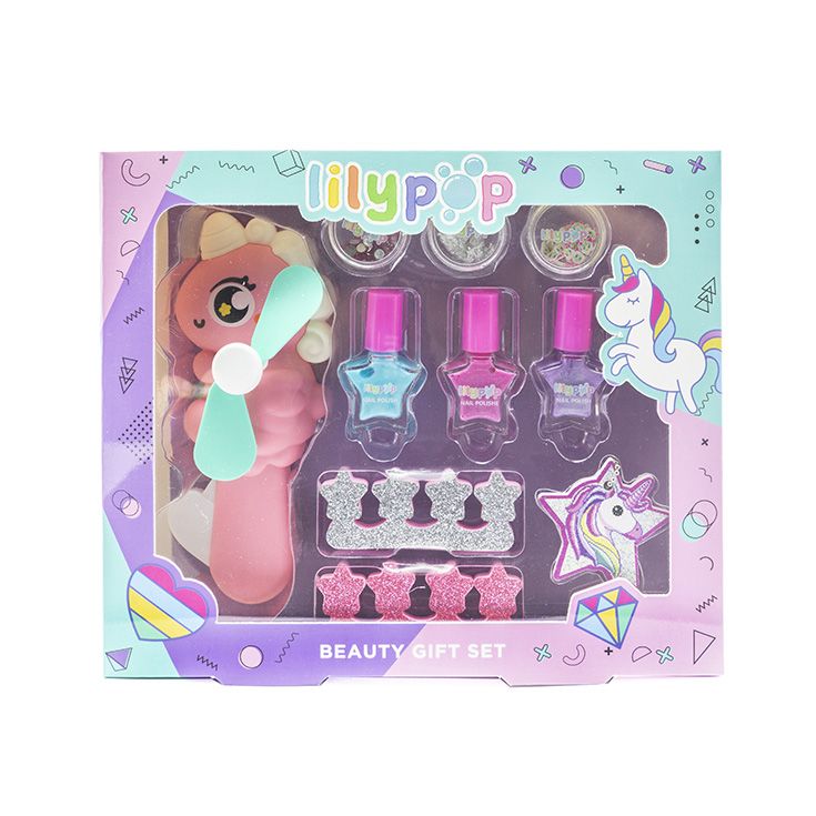 becasan lilypop set uñas + secador set infantil