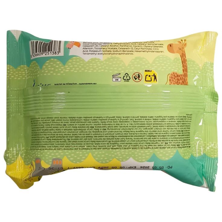 lov yc toallitas bebe aloe vera 20u