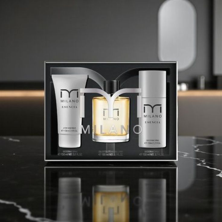 milano esencia eau de toilette 100ml estuche 3 piezas