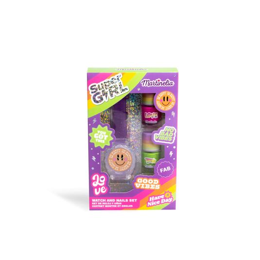 idc martinelia uper girl watch & nails set