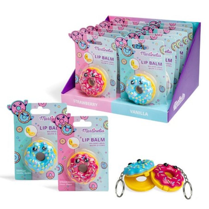 idc martinelia world donut lip balm llavero 