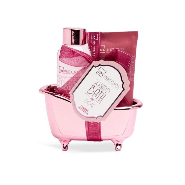 idc institute scented bath rose minibath set