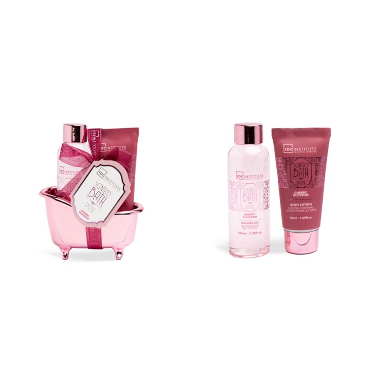 idc institute scented bath rose minibath set