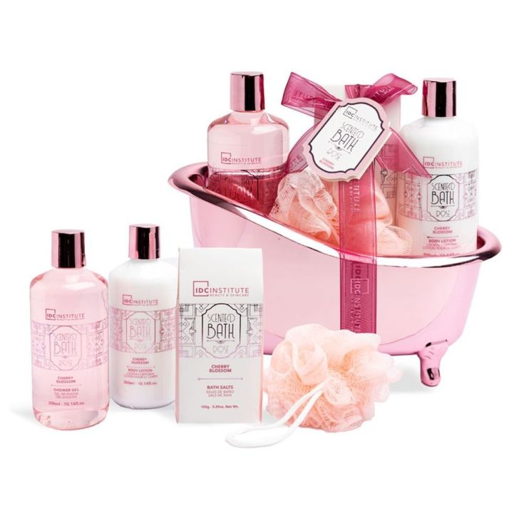 idc institute bañera rosa 4 piezas