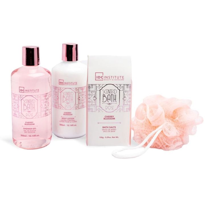 idc institute bañera rosa 4 piezas