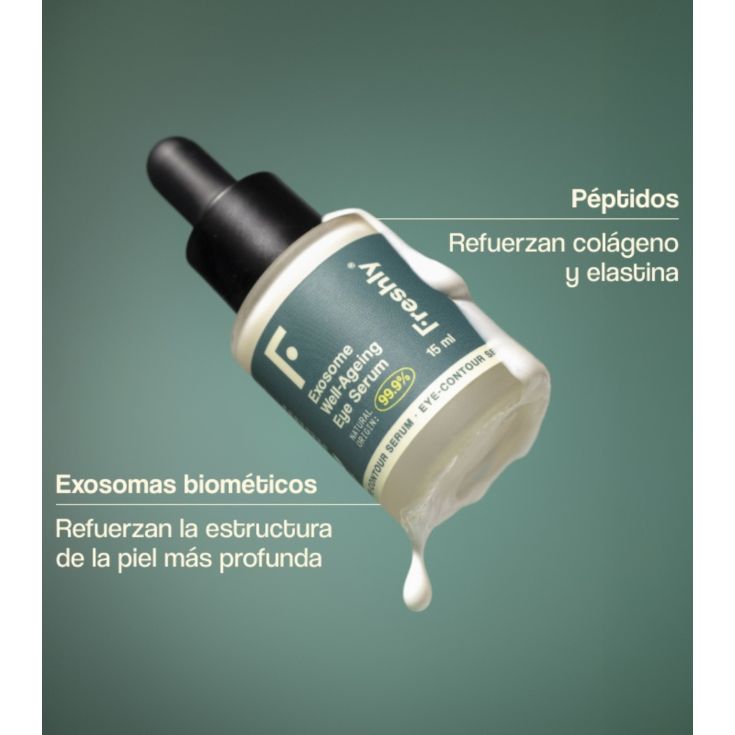freshly cosmetic contorno de ojos exosome well-antiedad 15ml