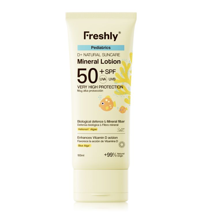 freshly natural suncare pediatrics spf50+
