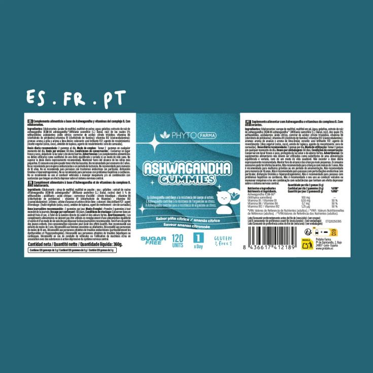phytofarma ashwagandha 120 gummies