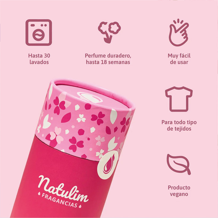 natulim perlas de perfume floral 30 lavados