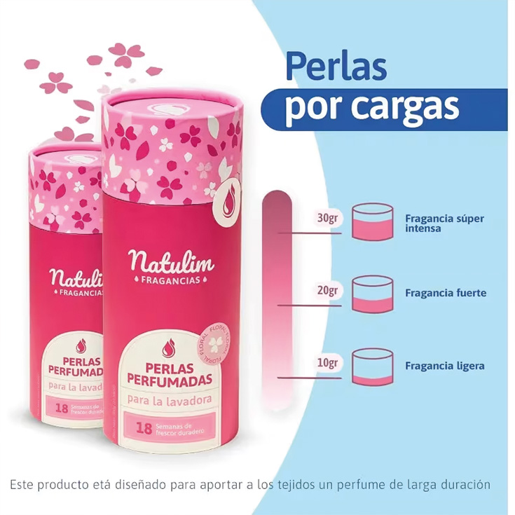 natulim perlas de perfume floral 30 lavados