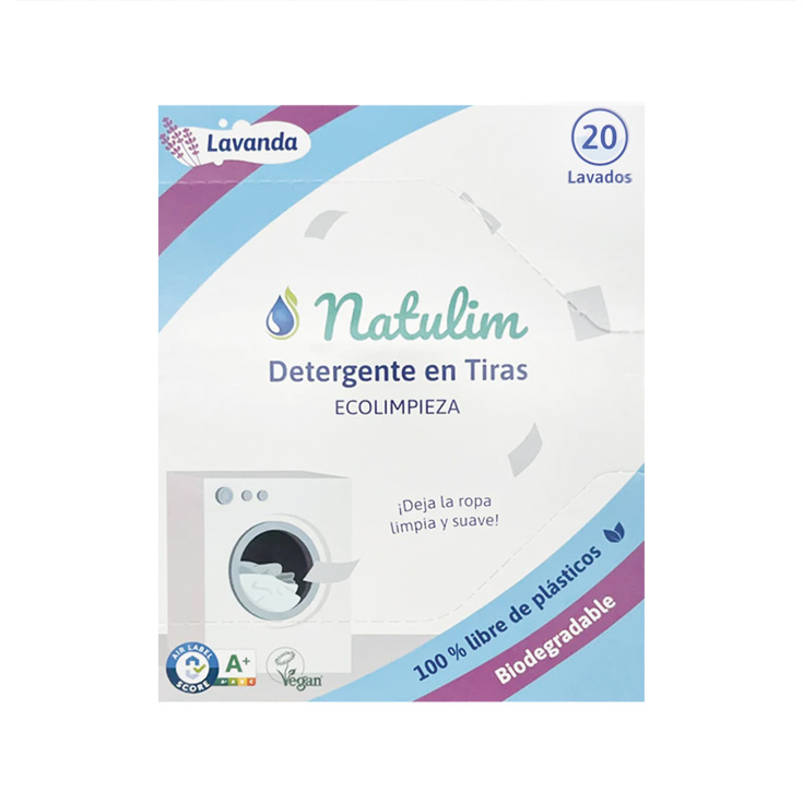 natulim detergente en tiras lavanda 20 lavados