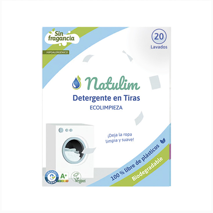 natulim detergente en tiras neutro 20 lavados