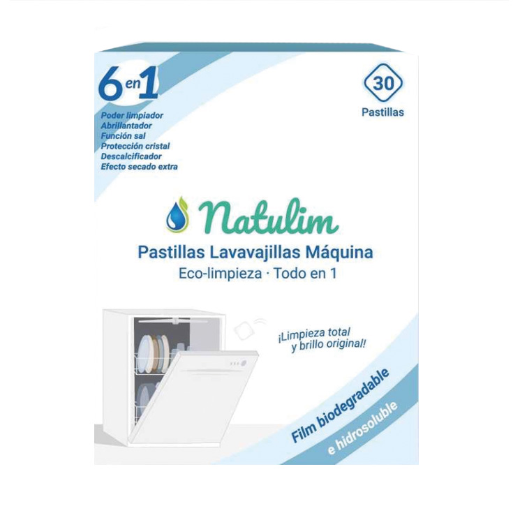 natulim lavavajillas maquina 30 pastillas