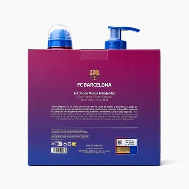 f.c barcelona set jabon + body mist