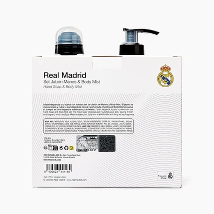 real madrid set jabon + body mist