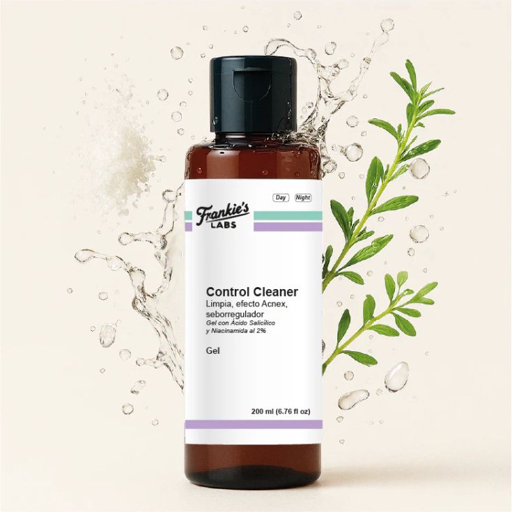 frankie s labs control cleaner gel 200ml todo tipo de piel