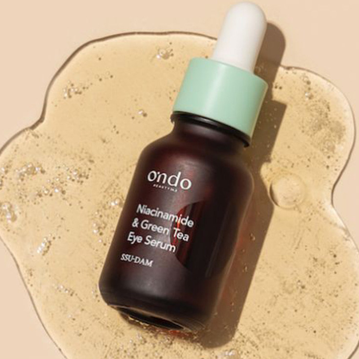 ondo niacinamide & green tea contorno de ojos serum cosmetica coreana 15ml