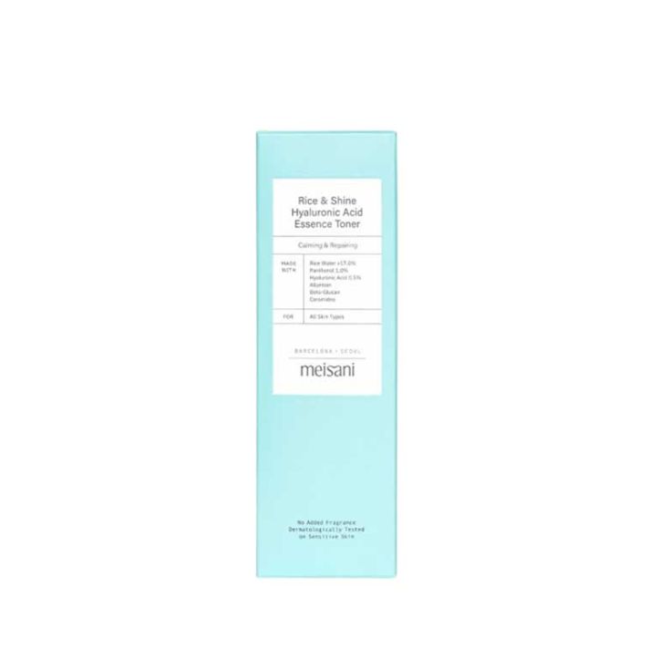 meisani tonico calmante y reparados rice & shine acido hialuronico cosmetica coreana 150ml