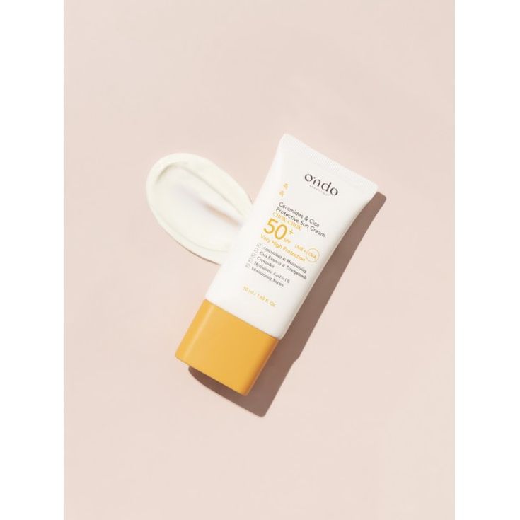 ondo ceramide & cica protector solar facial cosmetica coreana 50ml