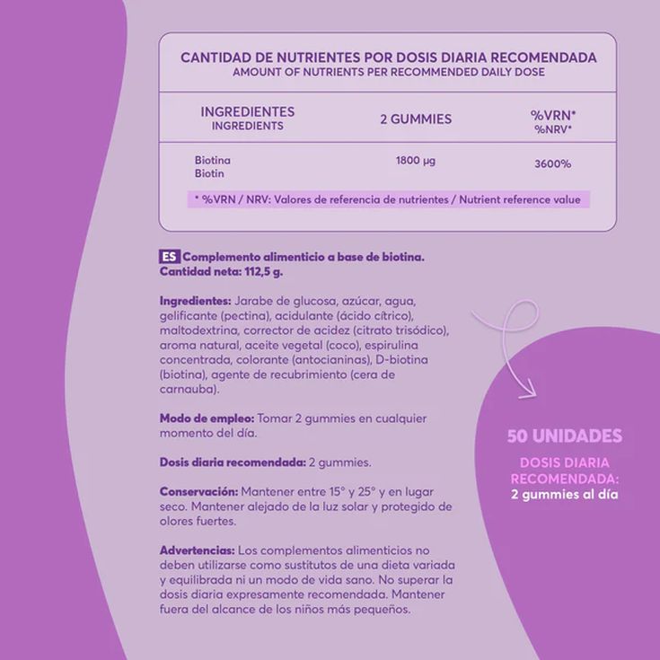 v-gummies gominolas para pelo hair biotin