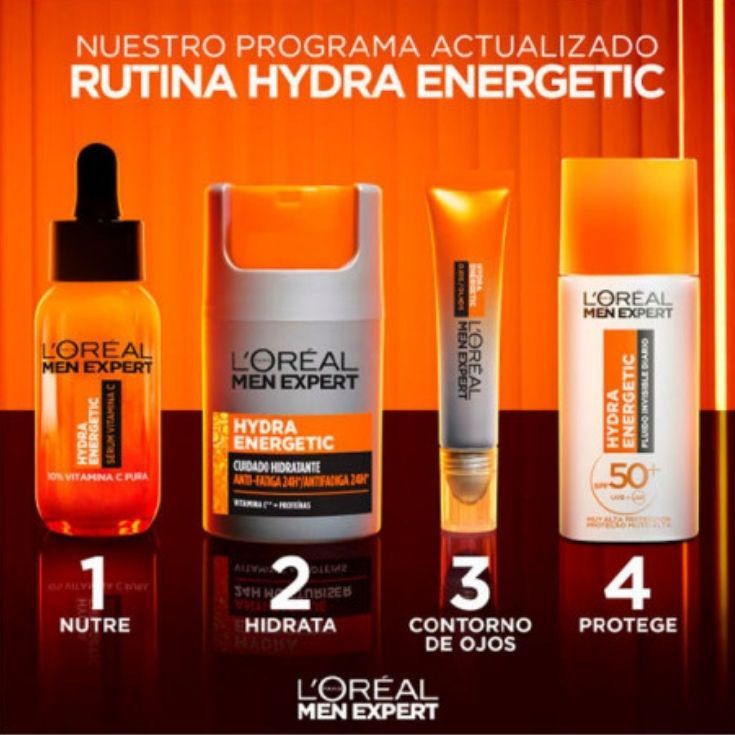 loreal men expert hydra-energetic cofre 3 piezas