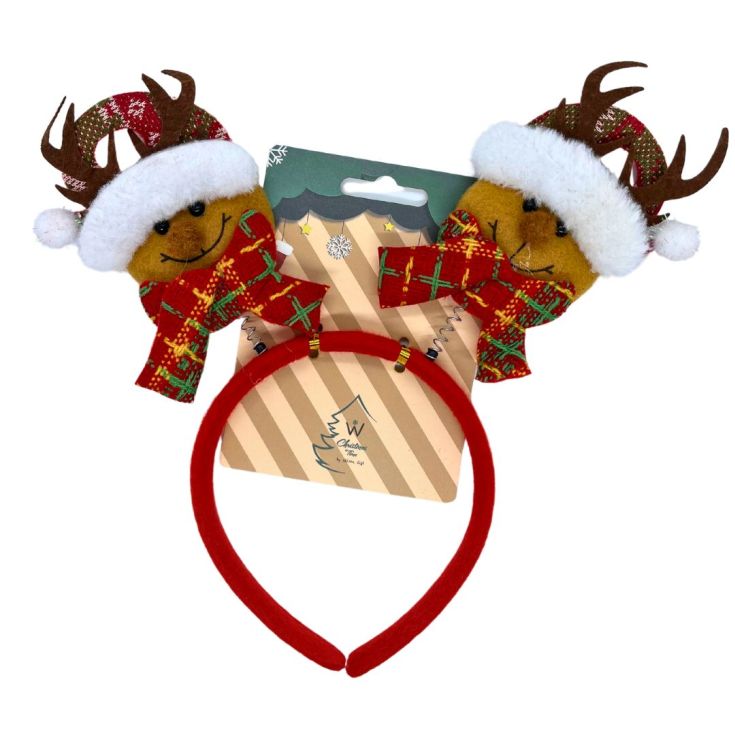 diadema roja de navidad