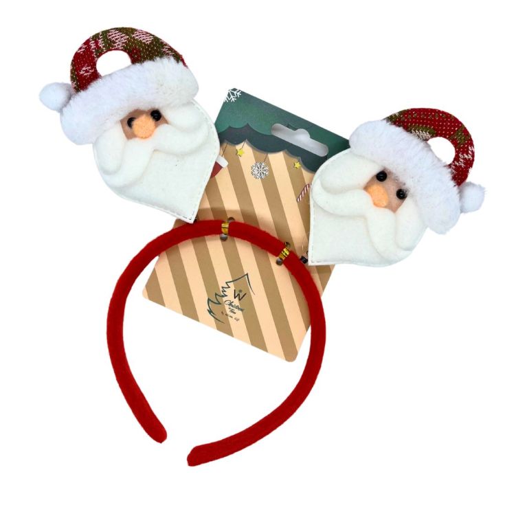 diadema roja de navidad