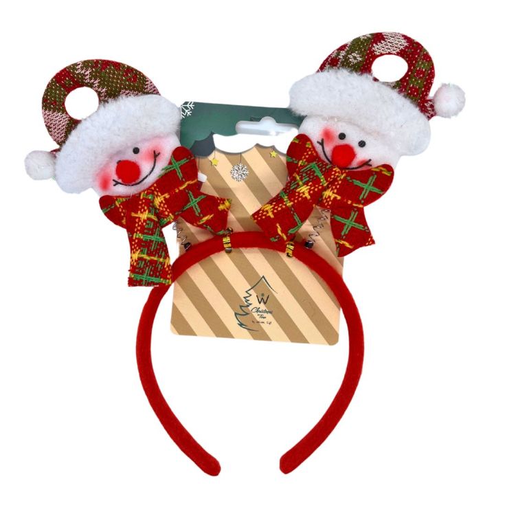 diadema roja de navidad