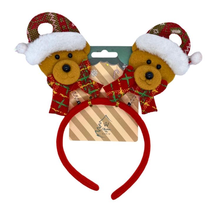 diadema roja de navidad