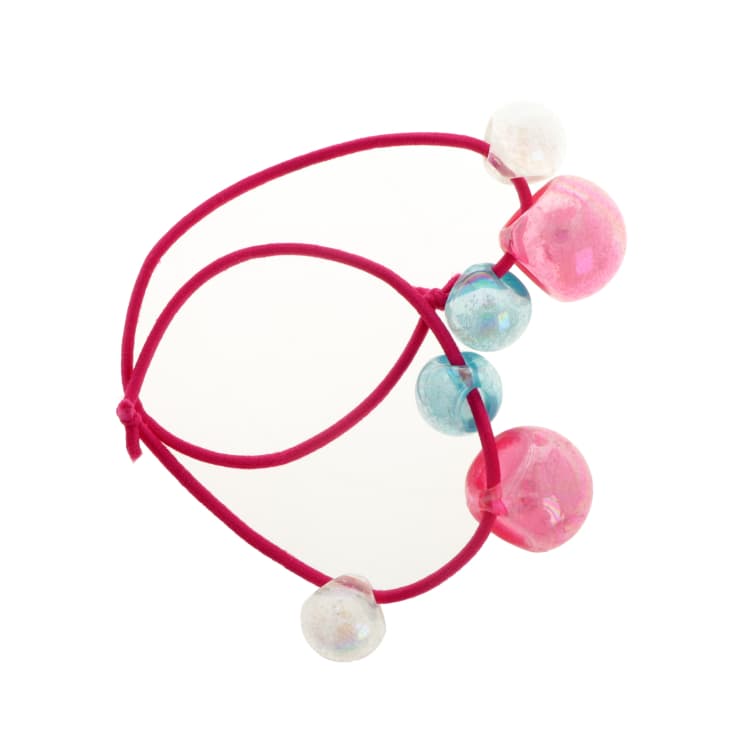 set 2 elasticos bolas colores infantil