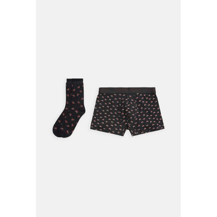 ysabel mora pack boxer y calcetin bicicletas rojas