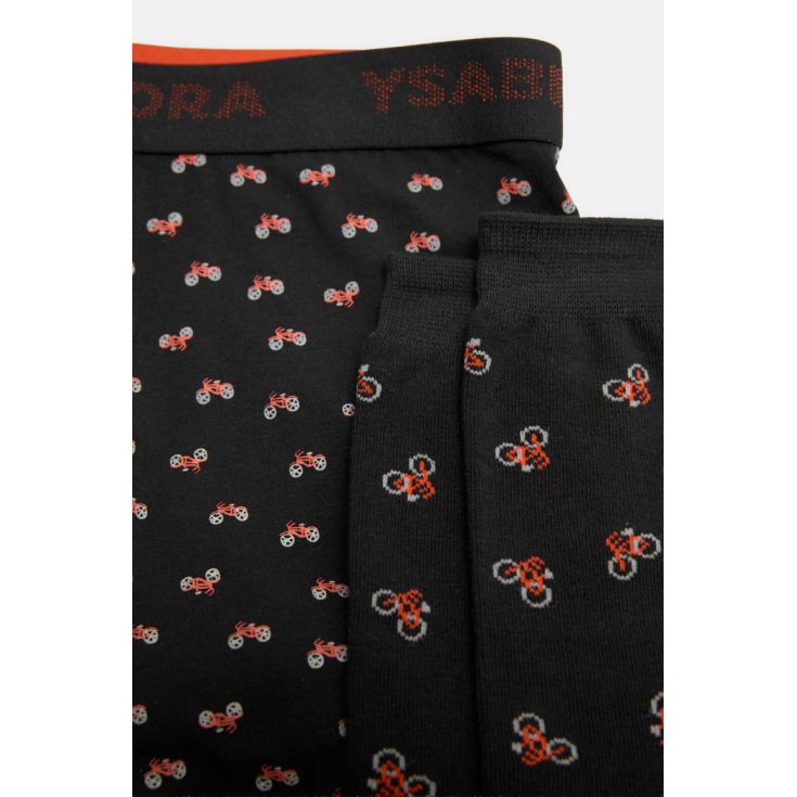 ysabel mora pack boxer y calcetin bicicletas rojas