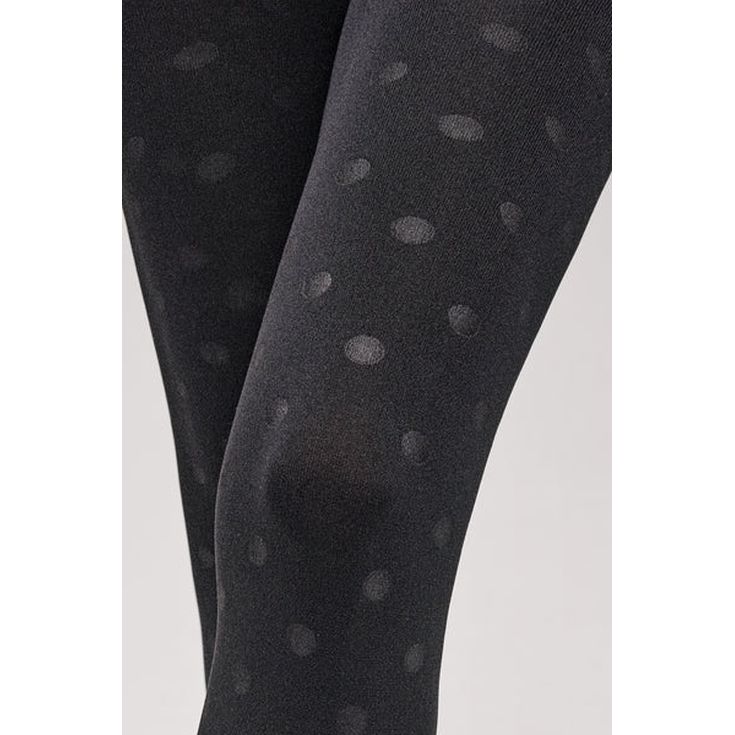 ysabel mora panty termico 140 den negro lunares