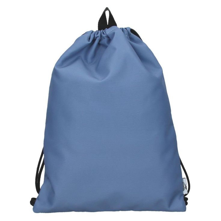 reebok mochila saco azul con cremallera