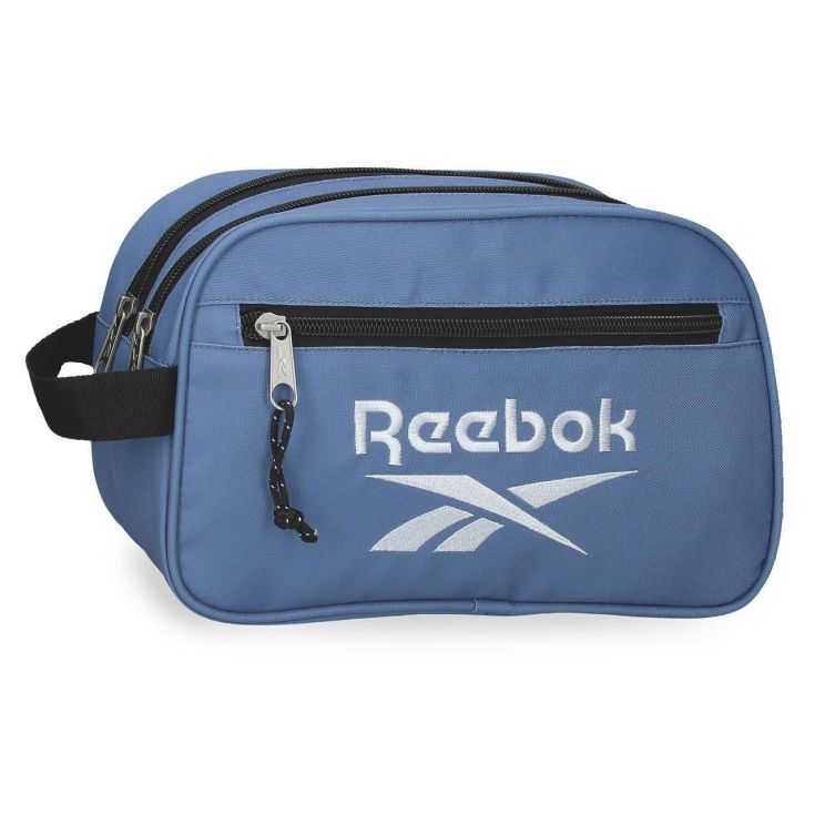 reebok neceser estuche con dos departamentos azul