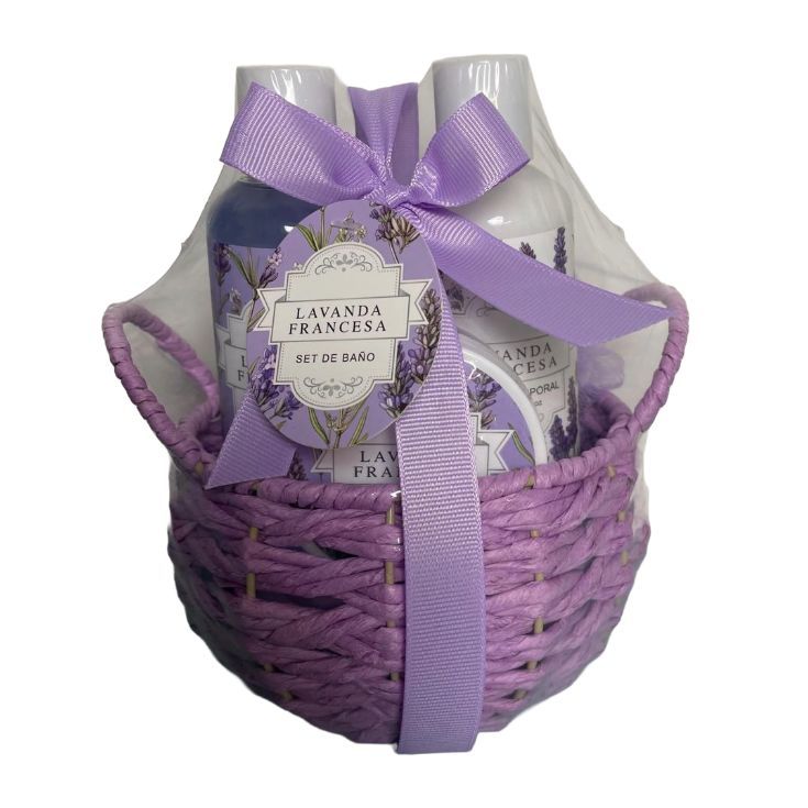 markant lavanda francesa cofre baño 4 piezas