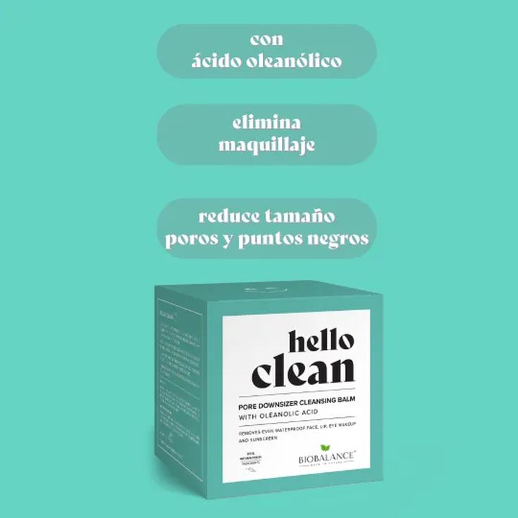 hello clean balm pore acido oleanolico piel grasa 100ml