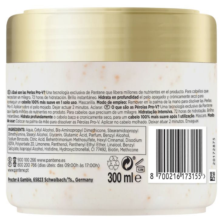 pantene pro-v miracles hidratacion intensiva mascarilla 300ml