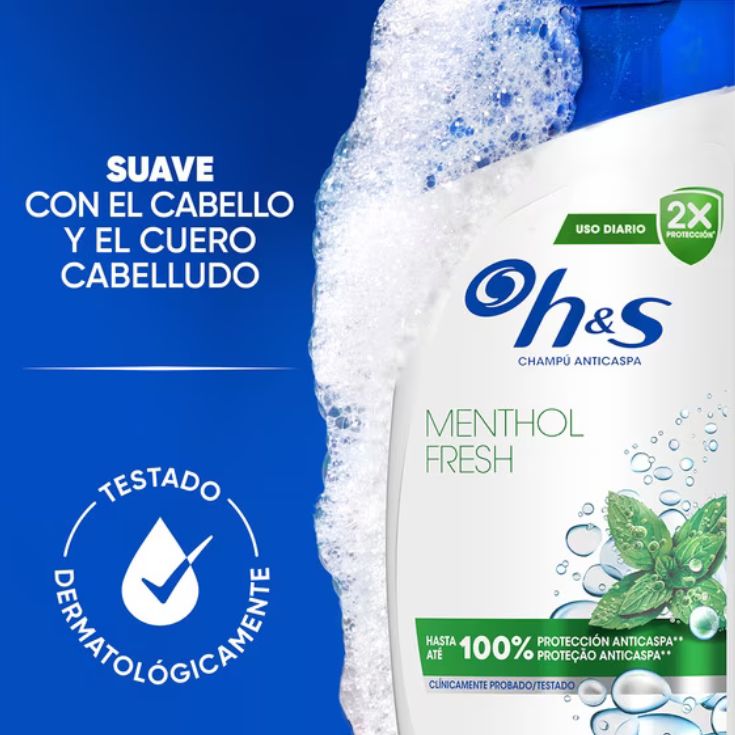 h&s menthol fresh champu anticaspa 330ml
