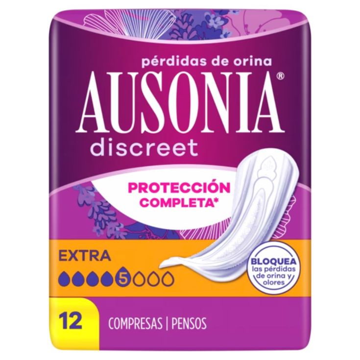 ausonia compresas discreet extra 12 unidades