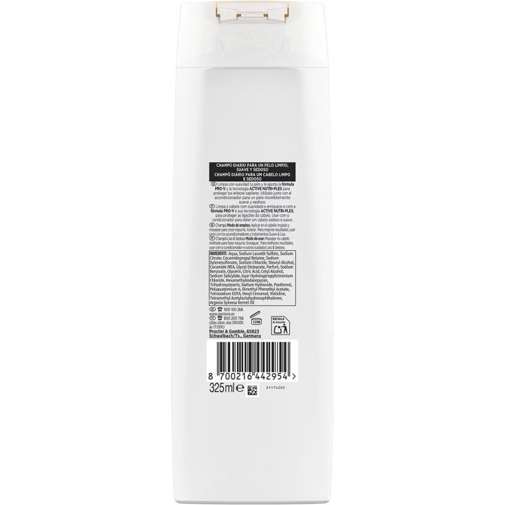 pantene champu nutri-plex suave liso 325ml