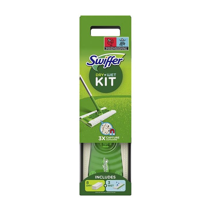 swiffer mopa con recambios 8 secos + 3 humedos