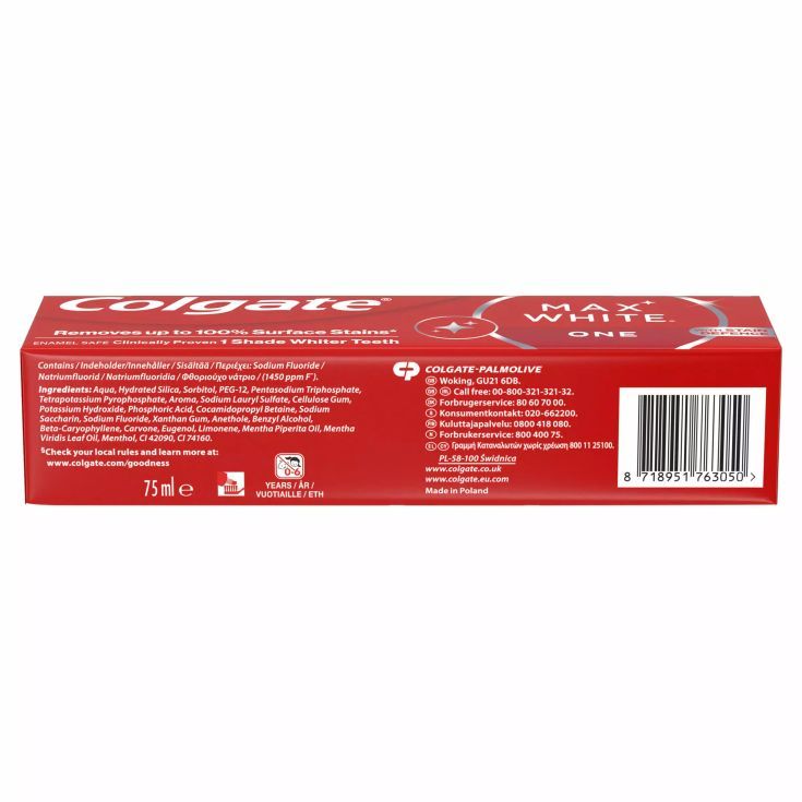 colgate pasta dental max-white one 75ml