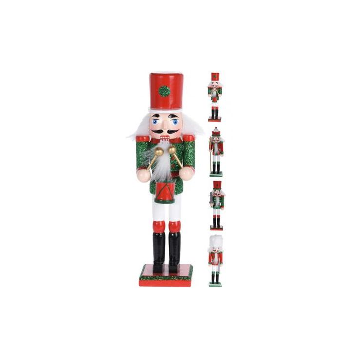 figura de cascanueces de madera de 18cm